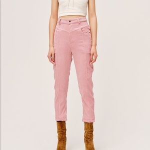 NWT For Love & Lemons Corduroy Trousers